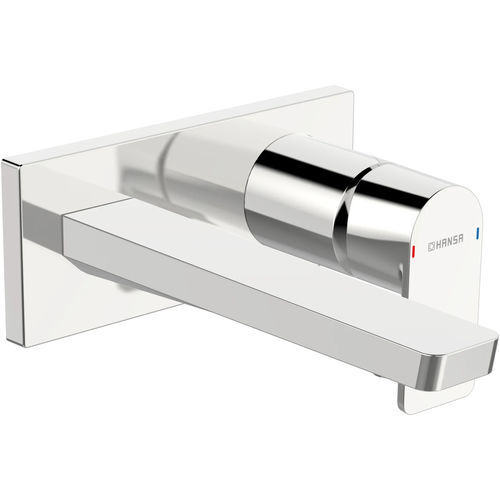 Misturador monocomando para lavatório - HANSASTELA - HANSA - de parede / em latão cromado / para banheiro