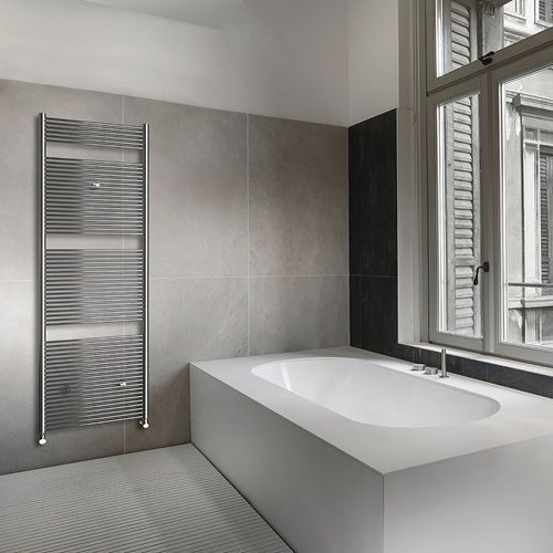 Radiador elétrico - LIEVE - K8 Radiatori - contemporâneo / metálico / cinza
