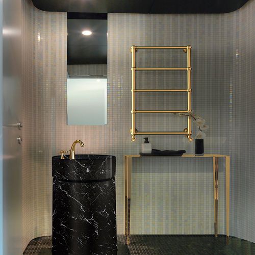Radiador elétrico - ROYAL - K8 Radiatori - contemporâneo / metálico / dourado