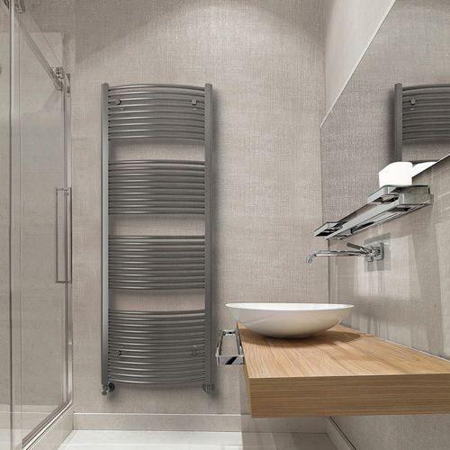 Radiador elétrico - RAVELLO - K8 Radiatori - contemporâneo / metálico / cinza