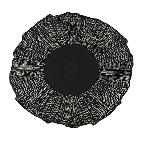 Tapete contemporâneo - Eye Flower - TOULEMONDE BOCHART - estampado / de lã / redondo