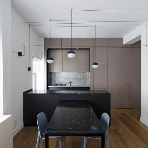 Cozinha contemporânea - 201601 - TM Italia - em pedra / em aço / em laminado