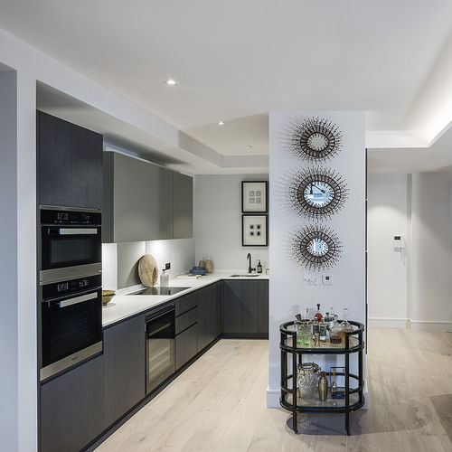 Cozinha contemporânea - TM Italia - em madeira / em quartzo / com ilha