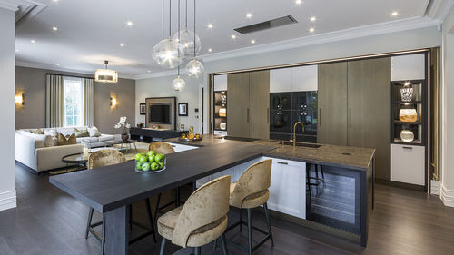 Cozinha contemporânea - 201805 - TM Italia - em pedra / em laminado melamínico / com ilha