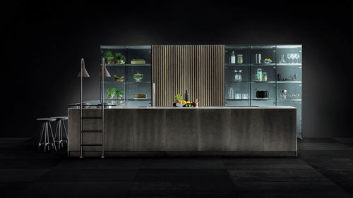 Cozinha contemporânea - D90/12 - TM Italia - em carvalho / em aço inoxidável / com ilha