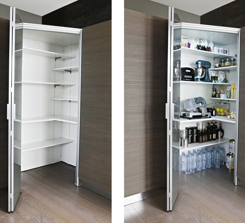 Armário de organização para cozinha contemporâneo - WALK-IN LARDER UNITS - DIBIESSE - em madeira