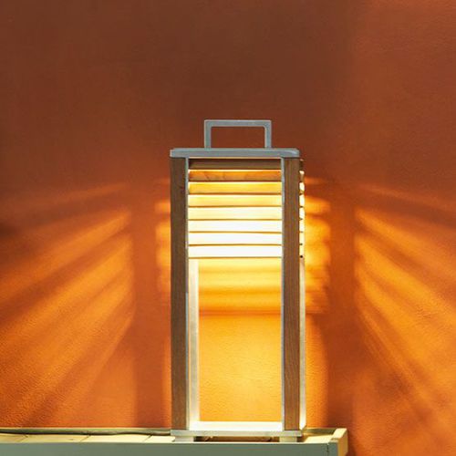 Luminária de mesa - Ginger - Ethimo - em alumínio / em teca / contemporânea