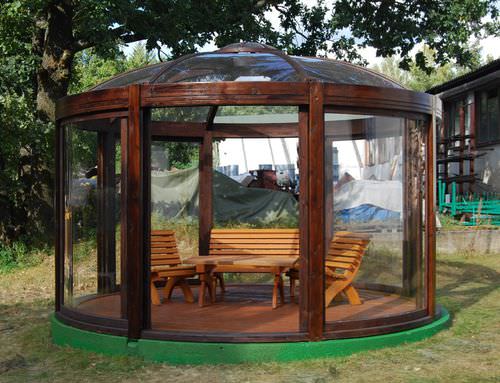 Gazebo em madeira - BALNEO - EcoCurves - para centro de bem-estar