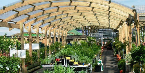 Vigamento em madeira para engradamento - WALKWAY  - EcoCurves - da linha comercial