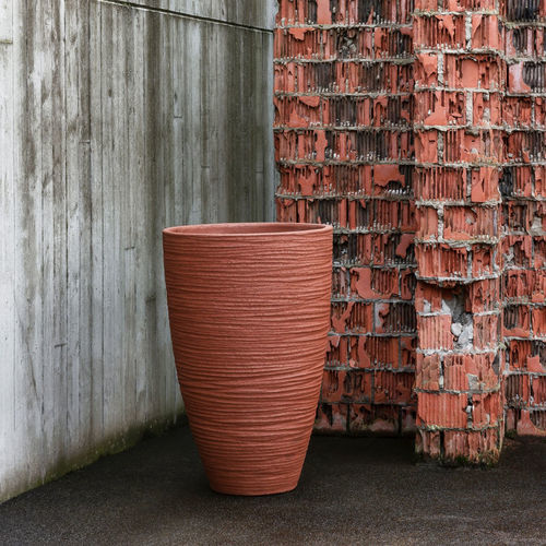Vaso de jardim em terracota - DALA - DOMANI - redondo / da linha residencial / cinza