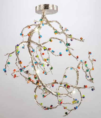 Plafon clássico - FANTASY TREE - BOHEME DESIGN - redondo / em vidro / metálico