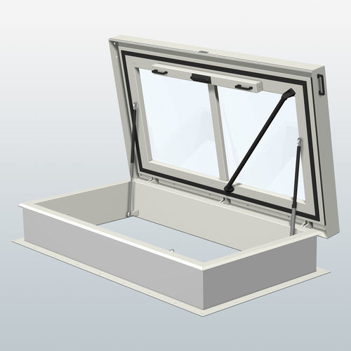 Alçapão para telhado - DL189MZGLAS - Staka - para varanda / retangular / em aço inoxidável