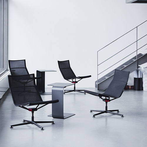 Poltrona baixa contemporânea - D1 - Wagner - Eine Marke der Topstar GmbH - em tela / em alumínio / ergonômica