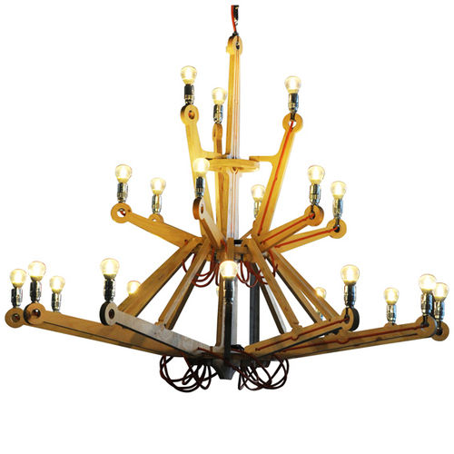 Lustre contemporâneo - 3512   - piet hein eek - metálico / para lâmpada incandescente