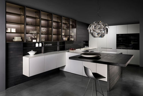 Cozinha contemporânea - EXTRA - Key cucine - em madeira / em aço inoxidável / em Corian®