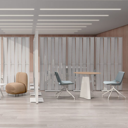 Biombo contemporâneo - MALVA - Systemtronic - em alumínio / em aço / da linha comercial