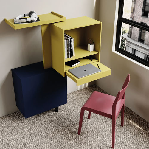 Estante de parede - Giralot Office Mini - Sculptures Jeux - modular / contemporânea / em nogueira americana