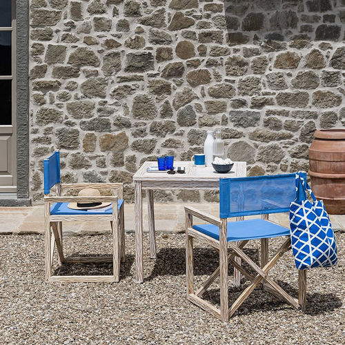 Cadeira de realizador - White Sand - Il Giardino di Legno - contemporânea / para ambiente interno / em poliéster