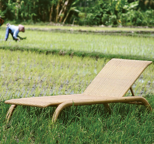 Espreguiçadeira contemporânea - Waikiki - Il Giardino di Legno - em PVC / em alumínio / com encosto ajustável