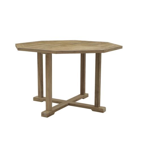 Mesa de jantar contemporânea - Macao - Il Giardino di Legno - em teca / com base em teca / octogonal