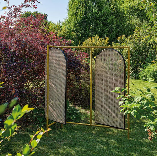 Biombo contemporâneo - Antipodi  - Il Giardino di Legno - em ratã / metálico / ajustável