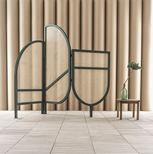 Biombo contemporâneo - JOES0880 - Il Giardino di Legno - em madeira / em fibras naturais / para ambiente externo