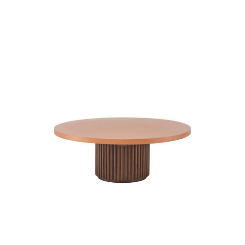 Mesa de centro design - GRIS04J4 - Il Giardino di Legno - em madeira / com base em teca / redonda