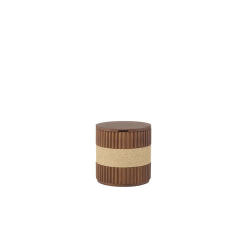 Mesa de centro design - GRIS04J6 - Il Giardino di Legno - em teca / com base em teca / redonda