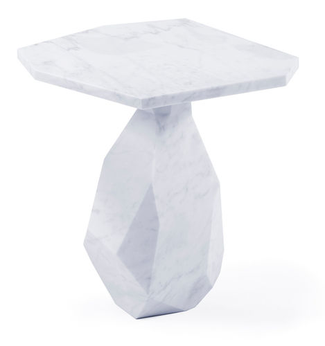 Mesa lateral contemporânea - ROCK - Ginger & Jagger - em pedra / com base em pedra / da linha comercial