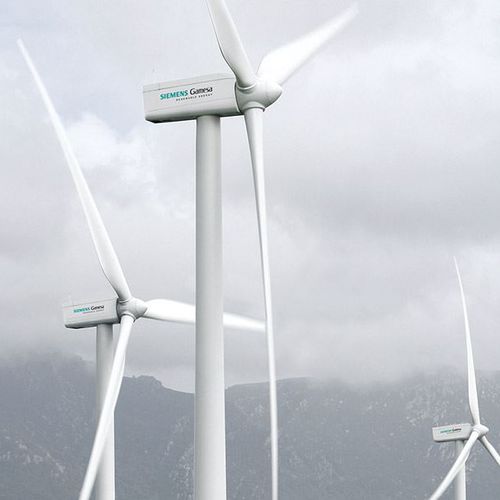 Turbina eólica de eixo horizontal - SG 2.6-114 - SIEMENS GAMESA - de três pás / on-shore / sobre mastro independente