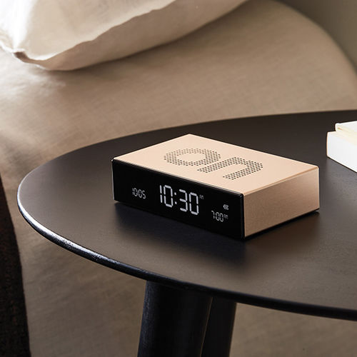 Relógio contemporâneo - FLIP PREMIUM - LEXON - de mesa / digitais / em alumínio
