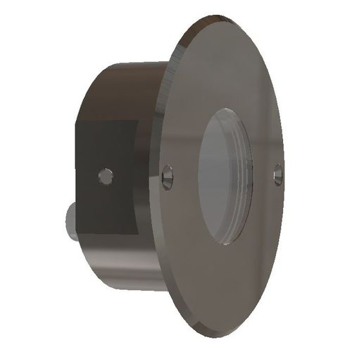Arandela contemporânea - SOMBRA  - ASTEL LIGHTING - para ambiente externo / em aço inoxidável / redonda