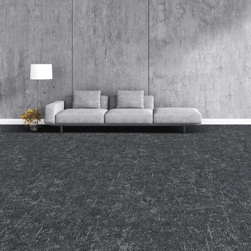 Carpete tufado - CROSBY PLANK - Stanton Carpet Corporation - em nylon / monocromático / cinza
