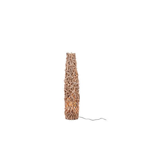 Luminária de chão sem pé - MAUI - FLAM ET LUCE LUMINAIRES - em madeira / contemporânea / Wire