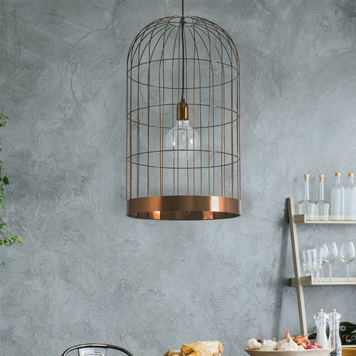 Plafon contemporâneo - GAIOLA PM - FLAM ET LUCE LUMINAIRES - escultura / metálico / de LED