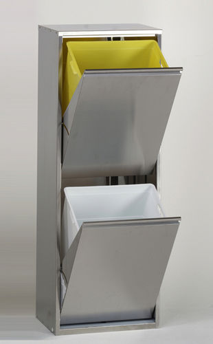 Lixeira pública - MEI 02-50 - Engels - de coleta seletiva / em aço inoxidável / em material plástico