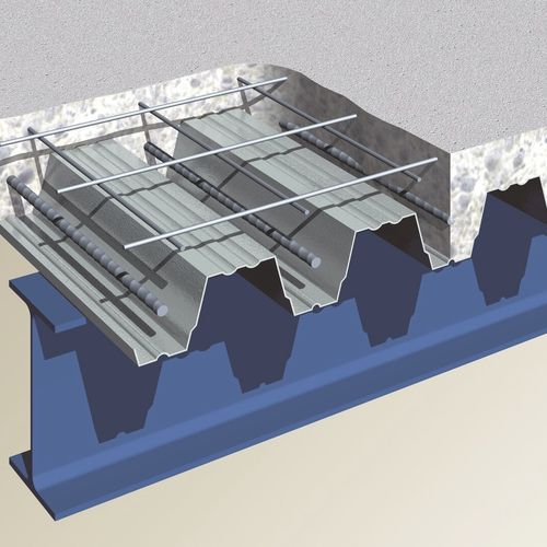 Piso autoportante - COMFLOR® - TATA STEEL - em concreto armado / para fôrmas