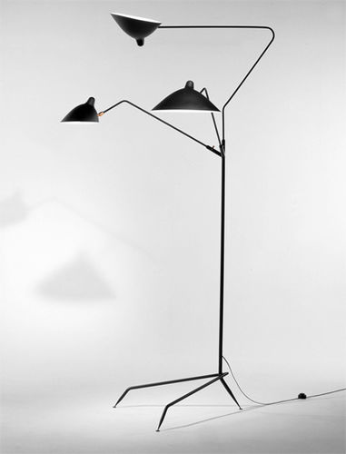 Luminária de piso - MFL-3  - SERGE MOUILLE - metálica / contemporânea / Wire