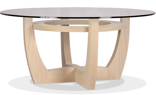 Mesa contemporânea - 850 - GUARANTEE by GIOGATZIS - em vidro / redonda