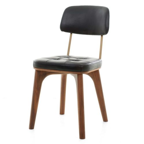Cadeira contemporânea - UTILITY - STELLAR WORKS - para ambiente interno / em madeira maciça / com base em aço inoxidável