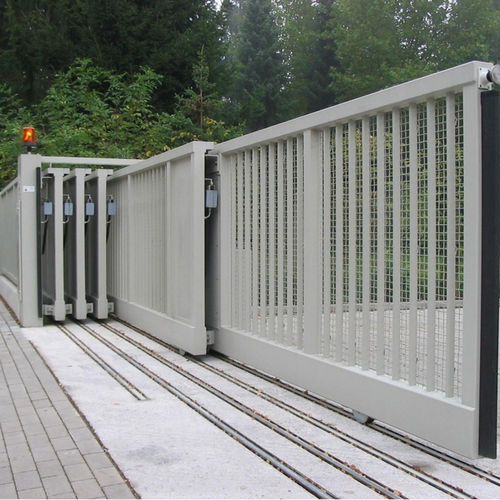 Portão de correr - TELESCOPIC - ZABAG Security Engineering GmbH - em aço / com barras / em painéis