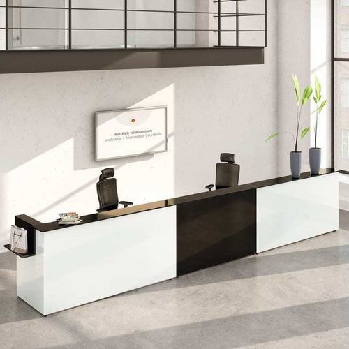 Balcão de recepção modular - INSIDE.50 - König Neurath - em vidro / para recepção