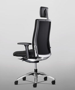Poltronas de escritório contemporânea - OKAY.II - König Neurath - em tecido / com encosto para cabeça / com altura ajustável