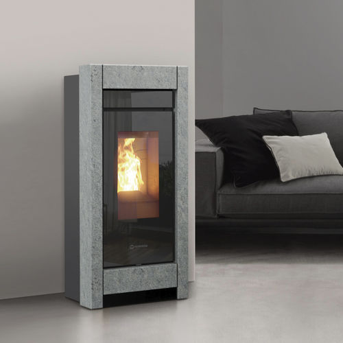 Salamandra a pellets - Essenza Stone - THERMOROSSI - 0–5 kW / 5 kW–10 kW / 10 kW–20 kW