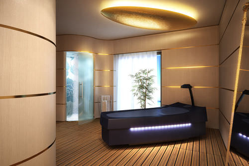 Mesa de massagem fixa - YACHT - Hofer Group GmbH - por via úmida / da linha comercial