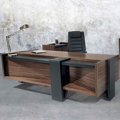 Mesa executiva - ROSSI  - SOLENNE OFFICE FURNITURE - contemporânea / em madeira / com base formada por painéis