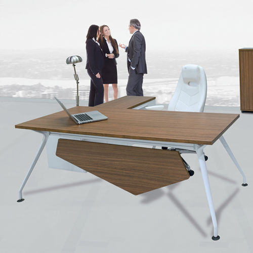 Mesa executiva - NEPTUN  - SOLENNE OFFICE FURNITURE - contemporânea / em madeira / metálica