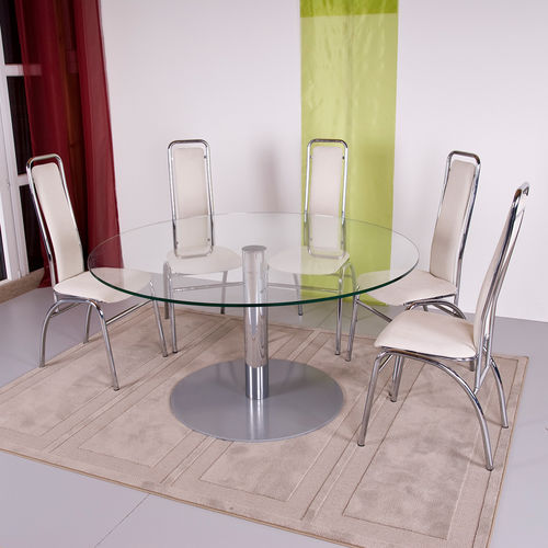 Mesa de jantar contemporânea - BEIRUT  - KODRETA furniture, s.r.o. - em madeira maciça / em faia / em vidro