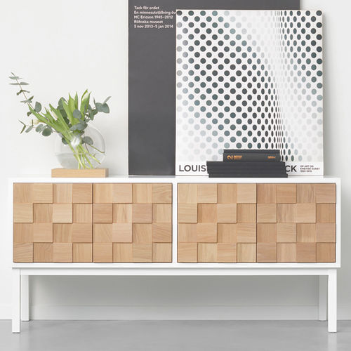 Rack de TV contemporâneo - COLLECT 2016 - A 2 designers - em carvalho / em MDF / em madeira pintada