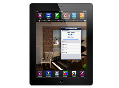 Software de controle de iluminação - TRUEIMAGE™ for iPad - Savant Systems - para sistema de automação residencial